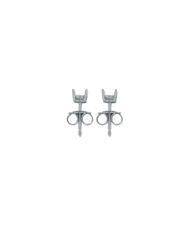 18CT W/G TRAD EAR MOUNT 35pt